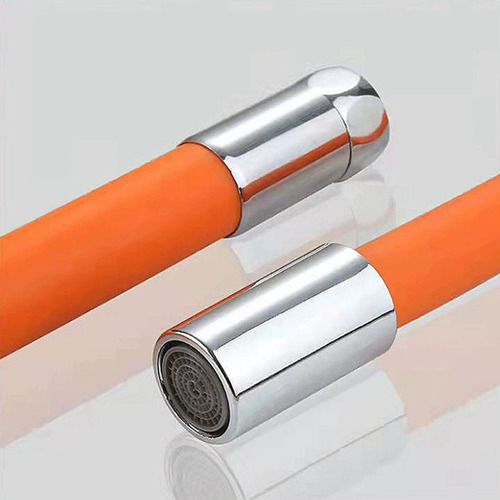 Extensión Flexible Para Grifo Universal Tipo 20 Naranja