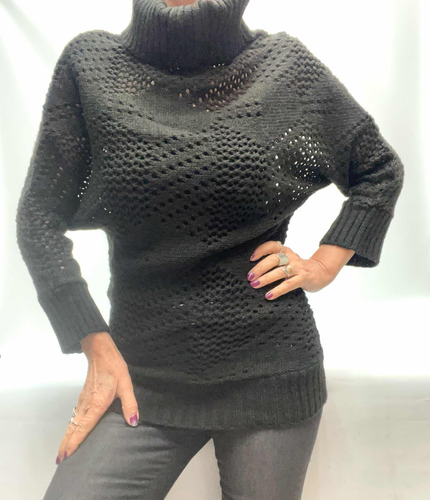 Sweater Mujer Rimmel Talle S Calado Belleza Perfecto