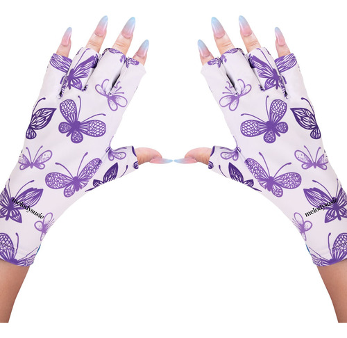 Melodysusie Guantes Anti Uv Para Lampara De Unas De Gel, Gua