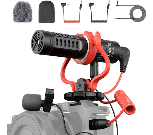 Microfono Shotgun Smallrig S20 Dslr Y Smartphone Negro