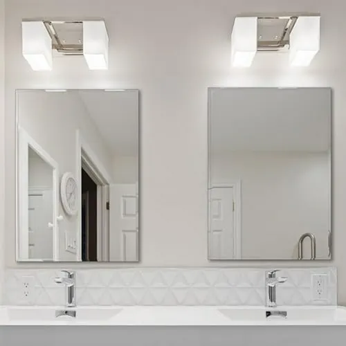 Espejo De Pared Biselado Sin Marco 20 X 28 Para Baño Y Ent