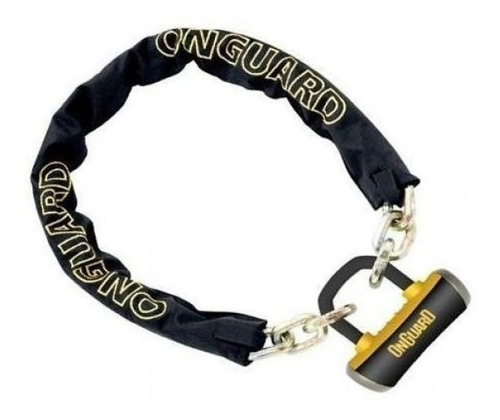Imagen 2 de 2 de Cadena Candado Seguridad Acerada Onguard 8019 En Moto 46