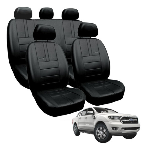 Fundas A Medida Ford Ranger 2016 Al 2022 D/c Storm Original Negro