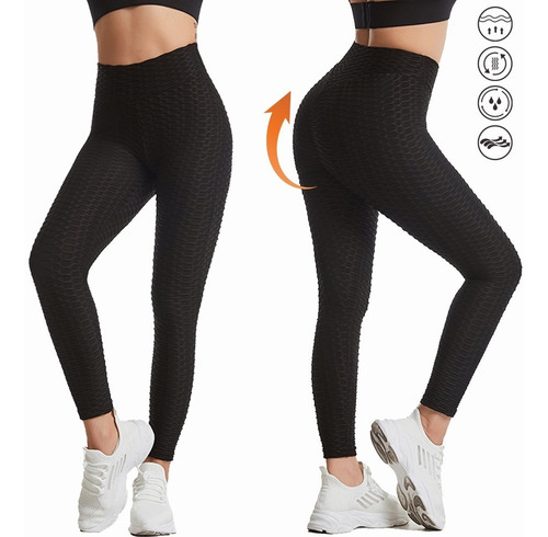 Calzas Leggins Push Up Levanta Cola Texturizadas Mujer