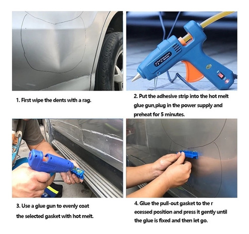 Kit De Reparación De Abolladuras Para Carrocería De Coche, 6