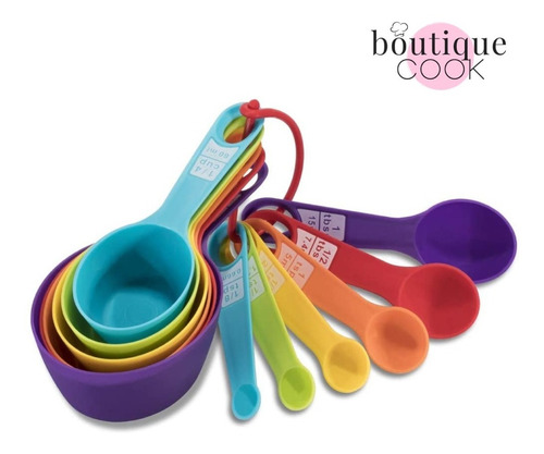 Set Cucharas & Tazas Medidoras Repostería Boutique Cook
