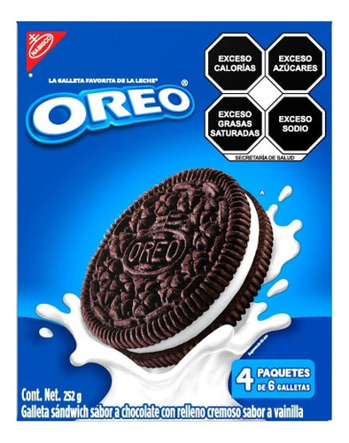5 Pzas Galletas Oreo 252 G