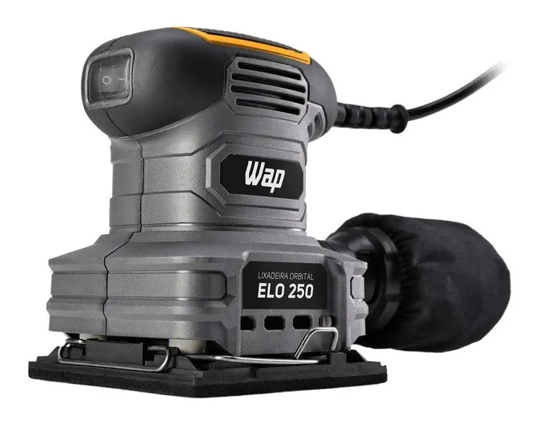 Lixadeira Orbital ELO 250 FW008918 Cinza, Amarelo e Preto Wap 127V