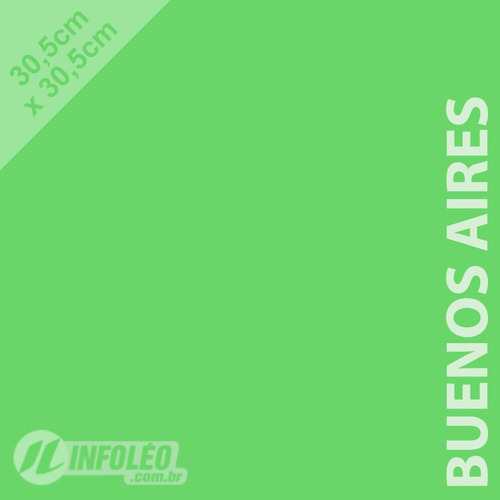 Papel 180g 30,5x30,5cm Buenos Aires Verde Color Plus 10 Fls