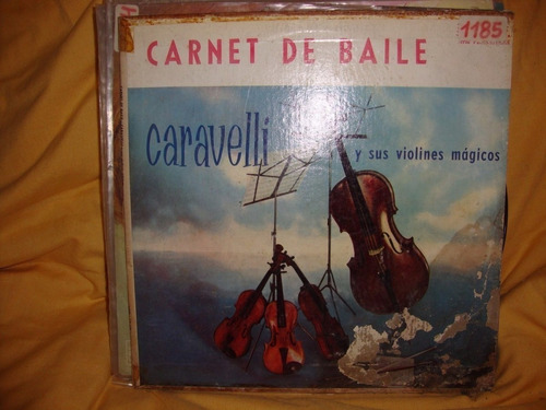 Vinilo Caravelli Y Sus Violines Magicos Carnet De Baile O1