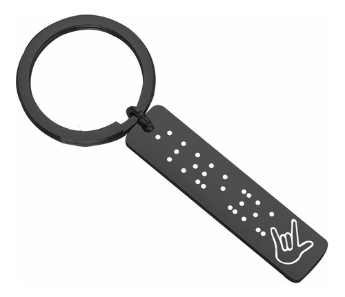 Bekech Asl Jewelry Gifts I Love You In Braille Llavero Grab.