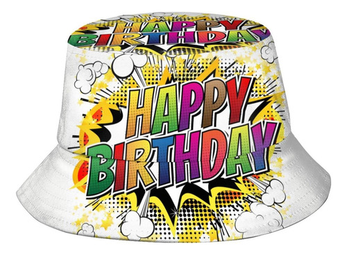 Sombreros Cubo Impresos Cumpleaños, Sombrero Playa Mujer, Al