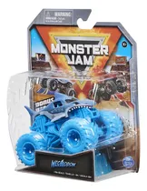 Comprar Monster Jam Camión De Metal Escala 1:64 Auto Monstruo Color Megalodon Ruedas Celestes