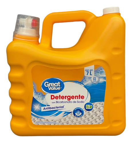 Detergente Líquido Antibacterial Con Bicarbonato G V Bio 7 L