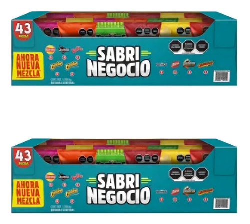 De Botanas Sabritas Sabrinegocio Con 43pzas - 2cajas