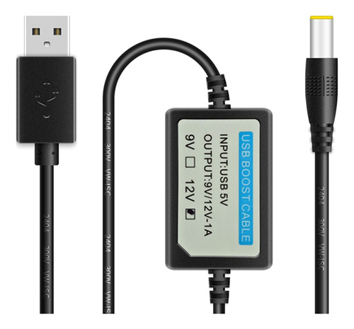 Cable De Carga Usb Power Boost De 5 V A 12 V, 1 A, Conversió