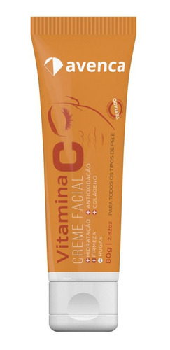 Creme De Hidratação Facial Vitamina C Avenca Cosméticos 80g