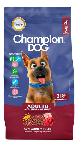Champion Dog Carne Y Pollo 15 Kg