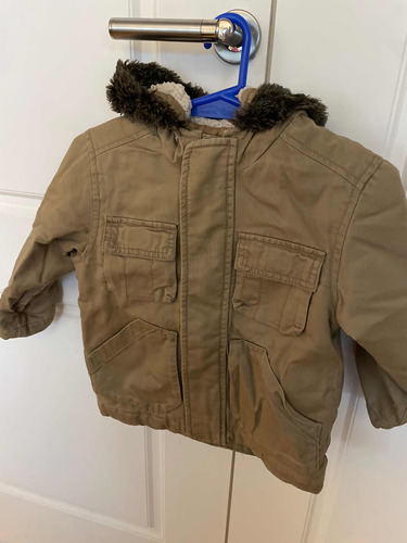 Campera Abrigo Old Navy Talle 2 Con Corderito