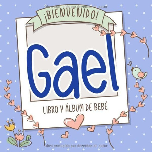 Libro: ¡bienvenido Gael! Libro Y Álbum De Bebé: Libro De Beb
