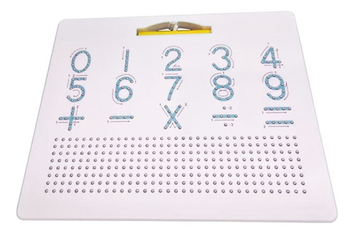 Lousa Com Caneta Imã Magpad Números Magnético Braskit 1507 Cor Branco
