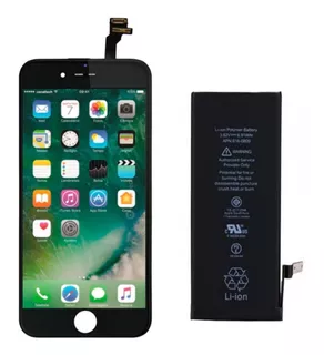 Tela Display Lcd Touch Para iPhone 6 Plus Preto + Bateria