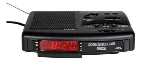 Rádio Relógio Digital Am/fm Motobras Rm-rrd22 Cor Preto 110v/220v