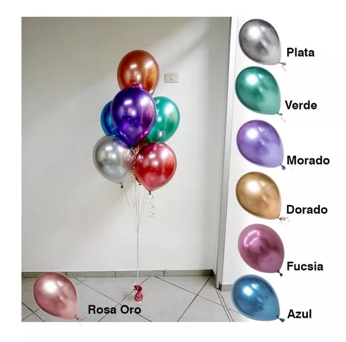 Globos cromados - helio