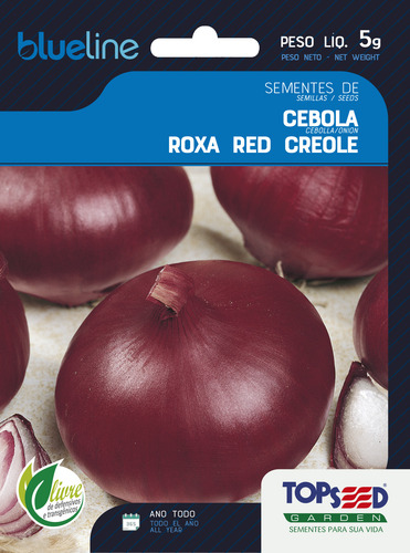 Sementes De Cebola De Cabeça Roxa 5 Gr Topssed