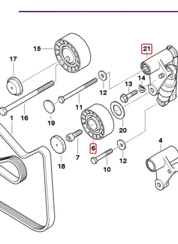 Tensor Banda Accesorios Bmw 320i 323i 325i 328i 330i E46