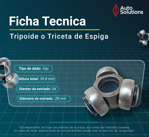 Triceta Tripoide De Espiga 34d Mercury Mountaineer 1997-2002