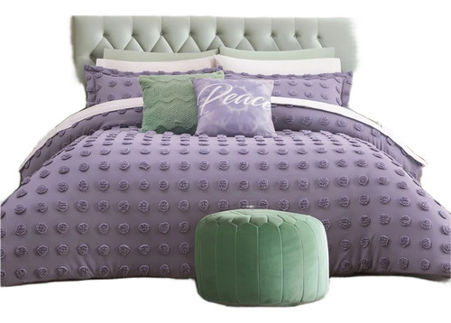 Edredón Tufted Suzette Con Fundas Queen Size Concord