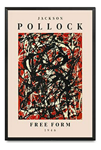 Cuadro Abstracto Para Pared Jackson Pollock - 16x24 Pulgadas