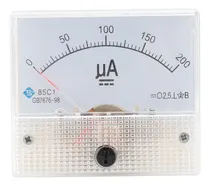 Comprar Medidor Amperímetro De Corriente Amperios De Panel 0-200ua