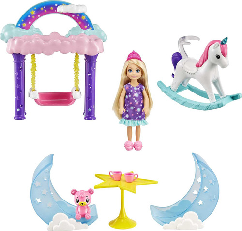 Barbie Dreamtopia Chelsea Princess Doll & Fairytale Sleepov.