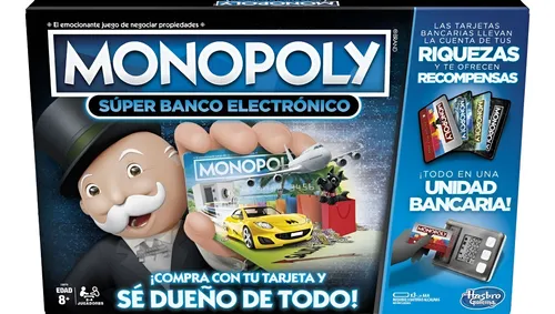 Monopoly Banco Electronico Juego De Mesa Hasbro Original 