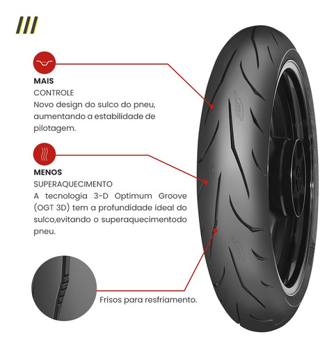 Par De Pneu Mitas Yamaha Mt-07 Mt 07 120/70zr17 + 180/55zr17