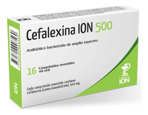 Cefalexina Ion® 500 X 16 Comprimidos