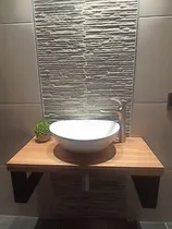 Comprar Mesadas De Baño Modernas En Madera Maciza Y Hierro