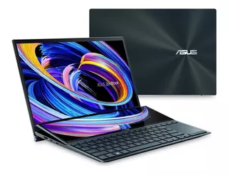 Notebook Asus ZenBook Pro Duo UX482EG celestial blue táctil 14", Intel Core i7 1195G7 32GB de RAM 1 TB SSD, NVIDIA GeForce MX450 1920x1080px Windows 11 Home