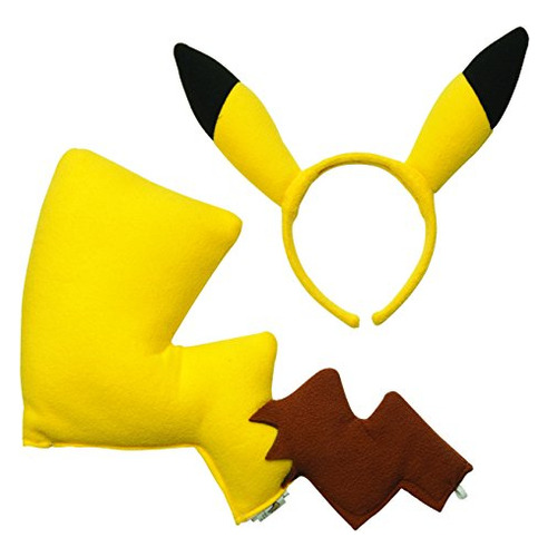 Rubies Pokemon Pikachu Ears And Tail Dress Up Kit Desco...