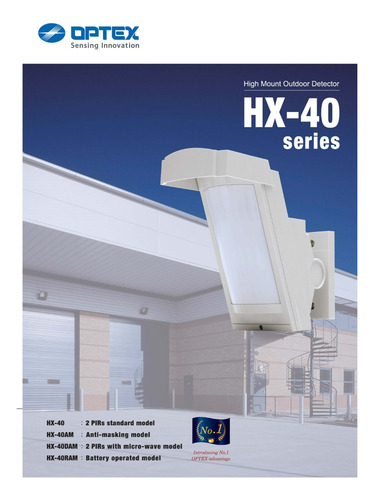 Detector Infrarrojo Para Exterior - Optex Hx-40. Doble Pir