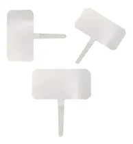 Comprar Cartel Señalador Cultivos Plantas Mediano X 50 Plastic-art Color Blanco
