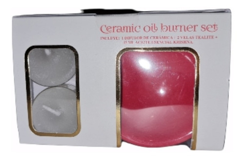 Set Krishna Zen Difusor+2velas+esencia 15ml.rosa Oudhnegr