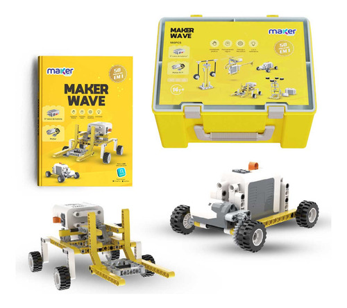 Kit Robótica Educacional Maker Wave 50 Em 1