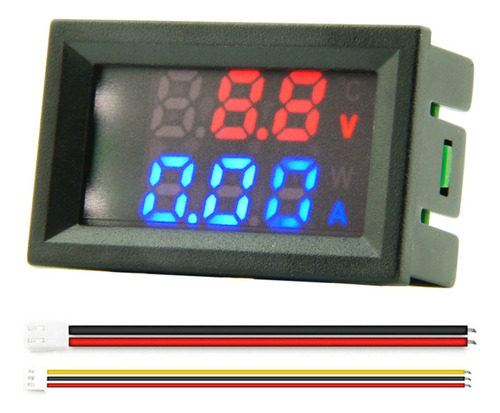 Medidor De Voltaje De Corriente Continua De 100 V, Doble Led