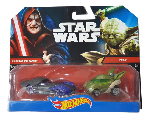 Hot Wheels Star Wars 2 Pack Emperador Palpatine Vs Yoda