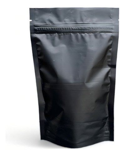 Saco Embalagem Stand Up Pouch Preto C/zip 12x19,5 100 Unid