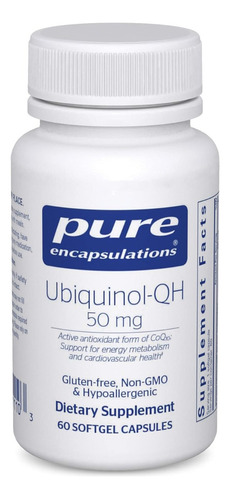 Ubiquinol-qh 50 Mg Pure Encapsulations 60 Softgel