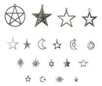 Comprar 50gr Dijes De Metal Estrellas Luna Sol Bijou Candy Souvenir